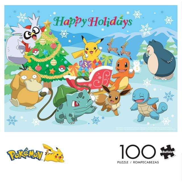 Buffalo Games 100-Piece Pokemon Happy Holidays Jigsaw Puzzle