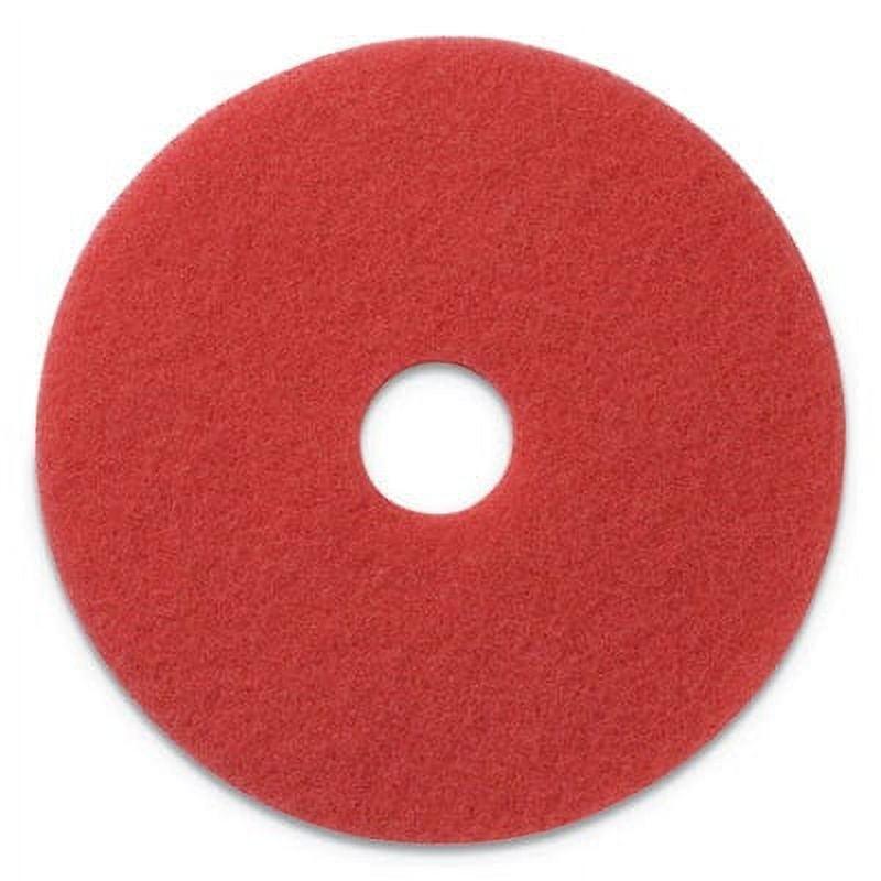 Americo Red 20-Inch Recycled Polyester Buffing Pads, 5-Pack