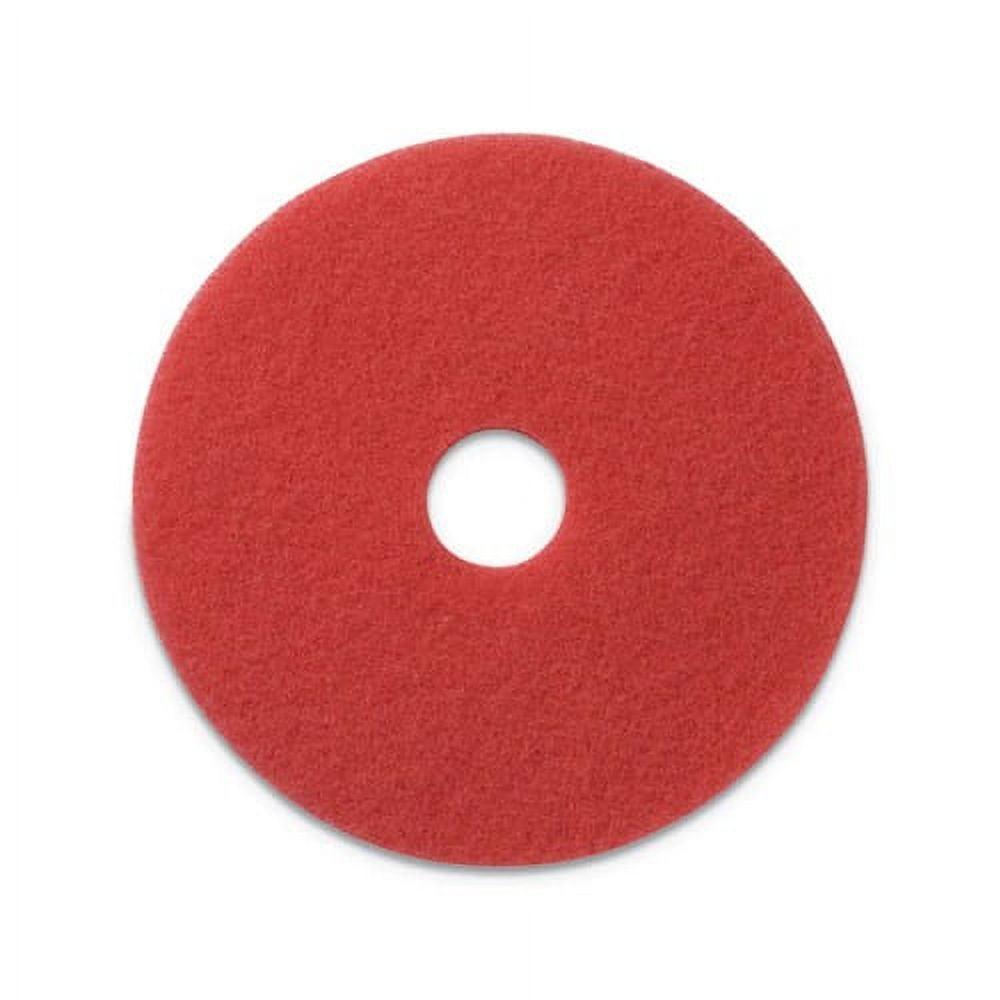 Americo Red 20-Inch Recycled Polyester Buffing Pads, 5-Pack