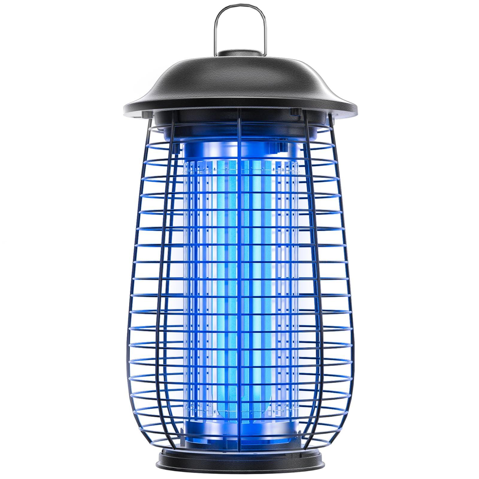Bug Zapper Indoor & Outdoor, 4200V Electric Mosquito Zapper, 10 Years Lifespan, 6.5ft Power Cord, Waterproof, Fly Trap Mosquito Trap, Fly Killer Fly Zapper for Home, Patio, Kitchen, Backyard, Camping