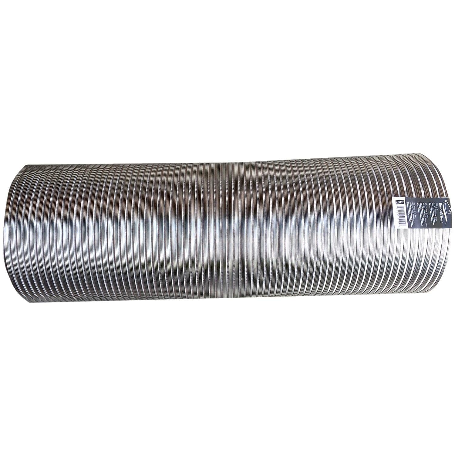 Builder's Best® Semi-Rigid Aluminum Duct, 8 Ft. (10 In. Diameter) in Silver