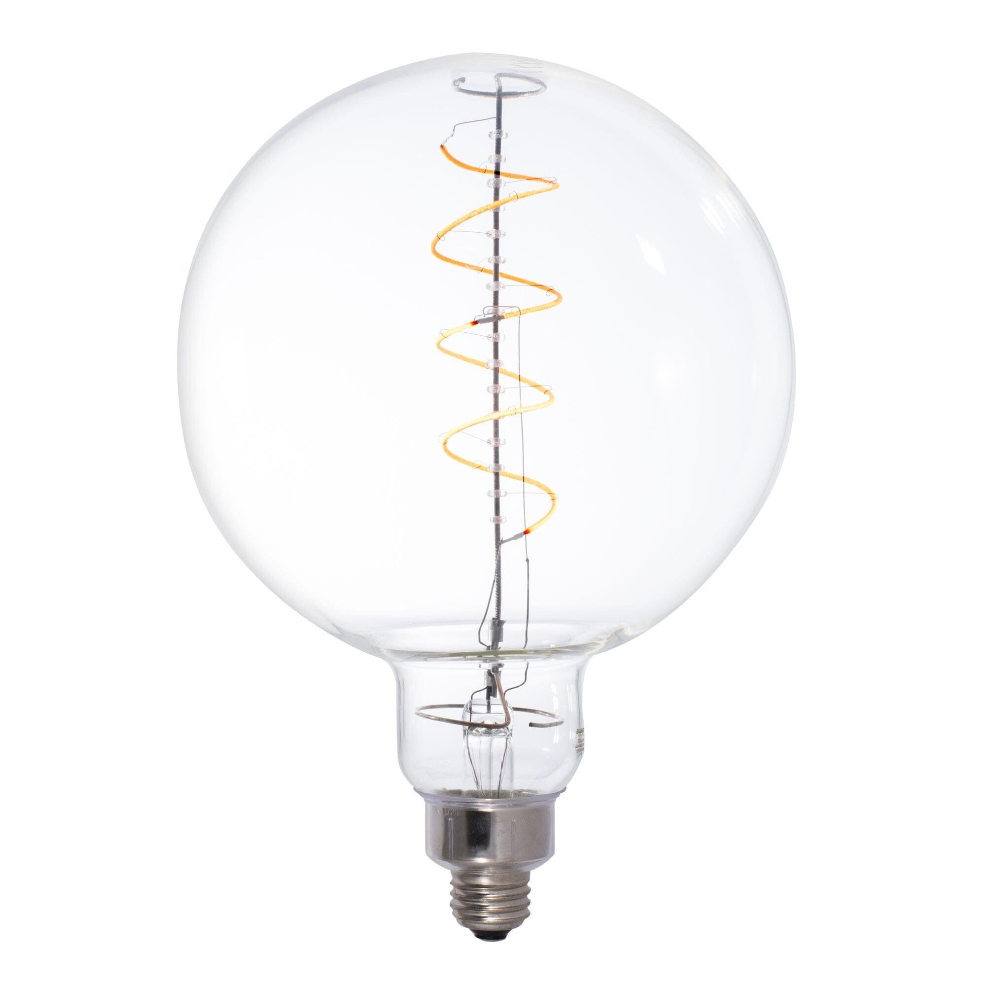 Oversized G63 Clear LED Edison Bulb, 60 Watt Equivalent, E26 Dimmable 2200K