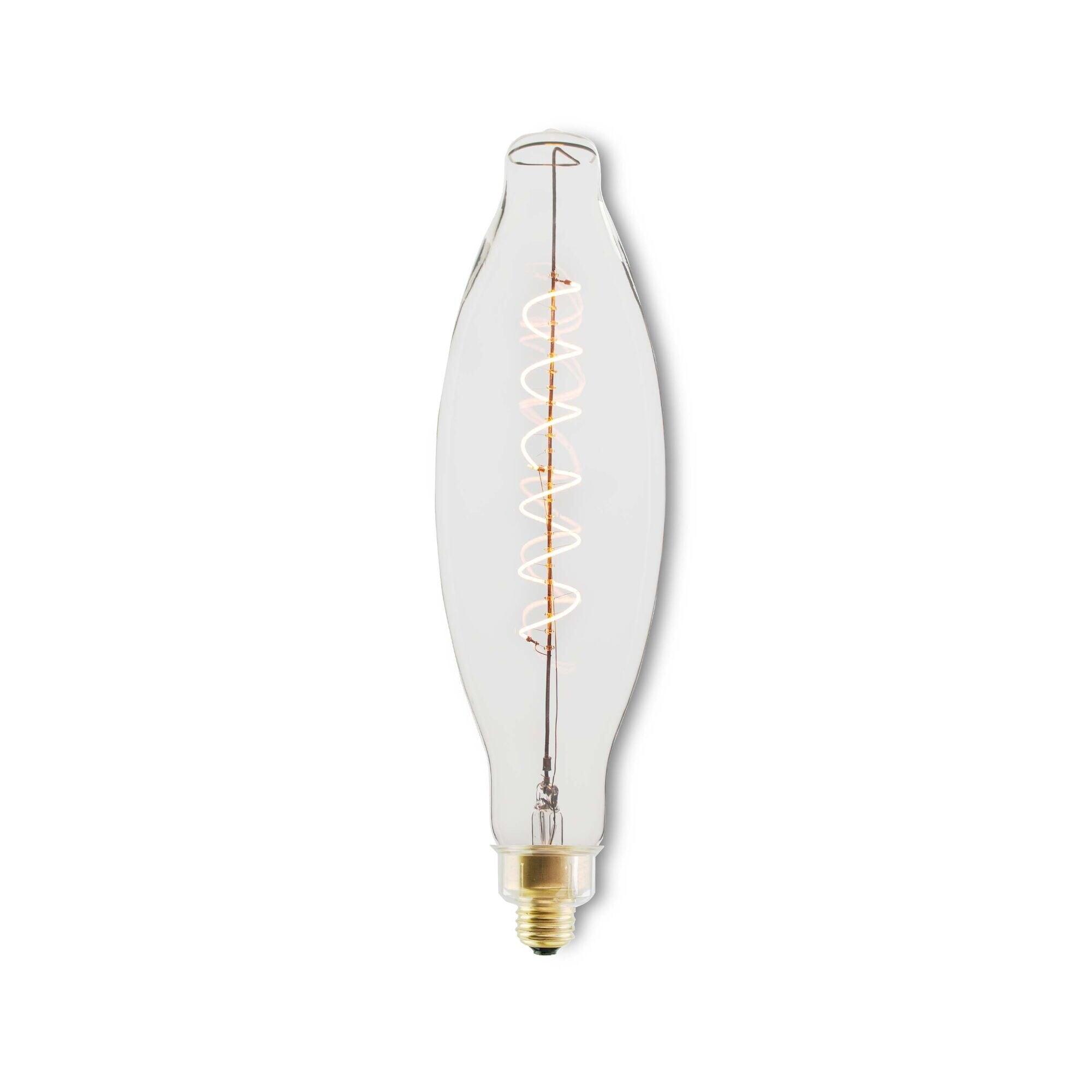 Oversized BT56 Clear LED Edison Bulb, 60 Watt Equivalent, E26 Dimmable 2200K