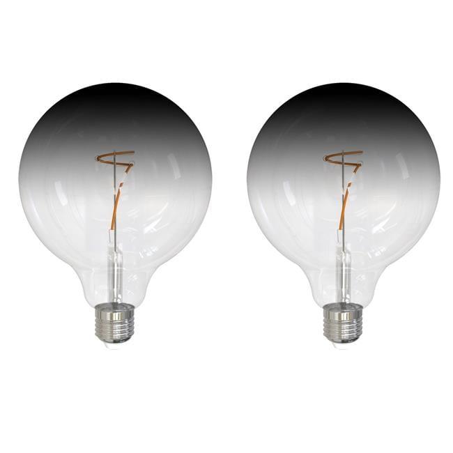 4.5 Watt Dimmable G40 Light Bulb With Clear/Smoke Glass Finish And Medium (E26) Base