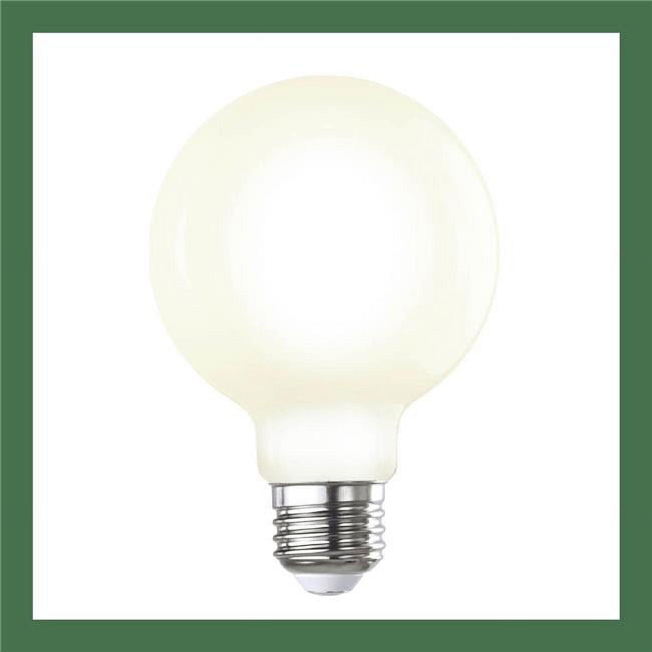 7 Watt White G25 LED Milky Dimmable Light Bulb (2-Pack)