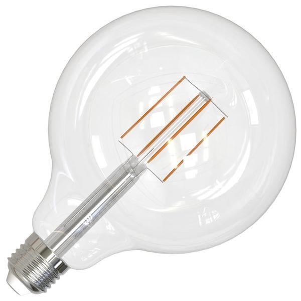 8.5W Clear Dimmable G40 LED Filament Bulbs, Pack of 2