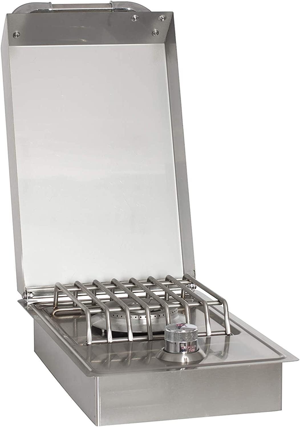 13.38'' Stainless Steel Grade 304 Stainless Steel Drop-In Side Burner