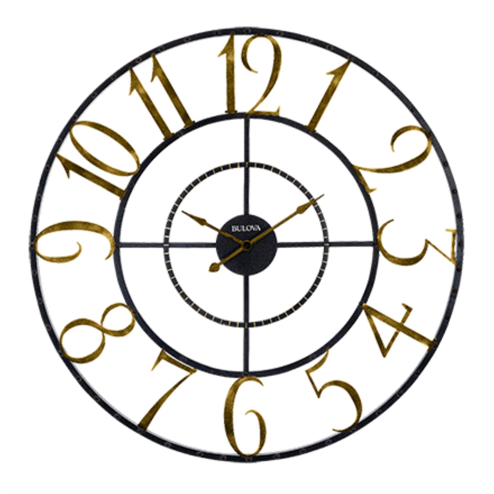 Bulova Metal Wall Clock