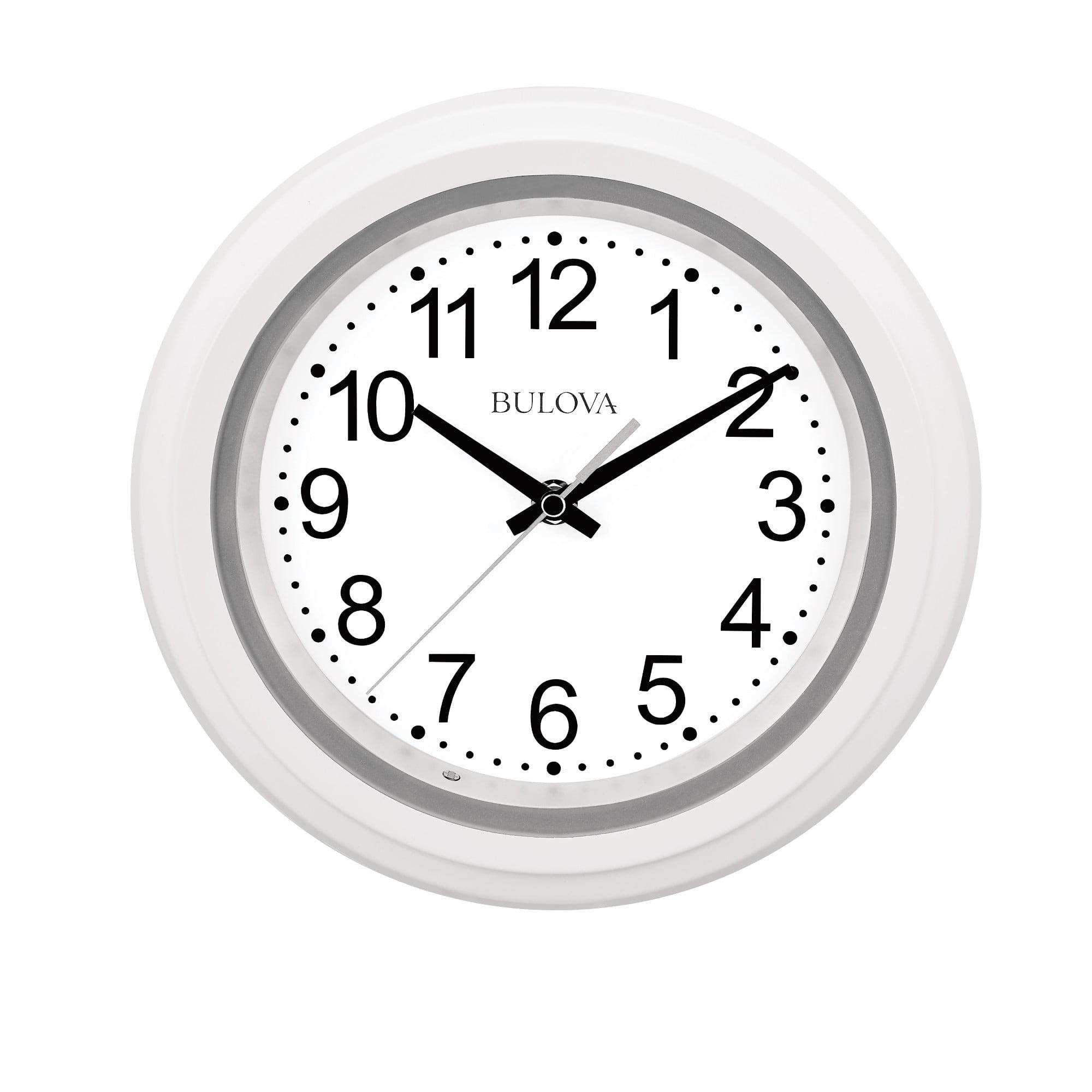 Bulova Clocks Night Vision 10" Diameter Quartz Clock