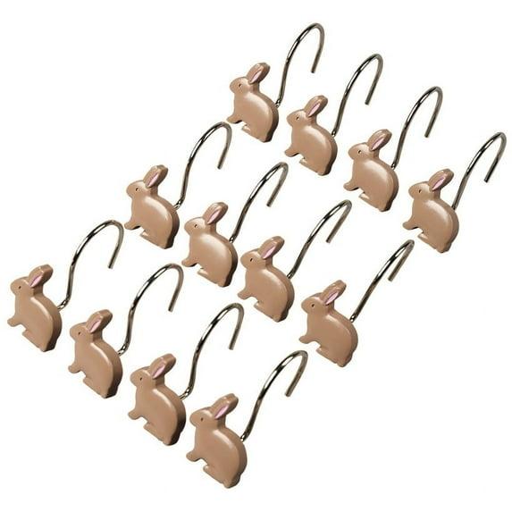 The Lakeside Collection Bunnies & Bows Bath Collection - Set of 12 Shower Hooks