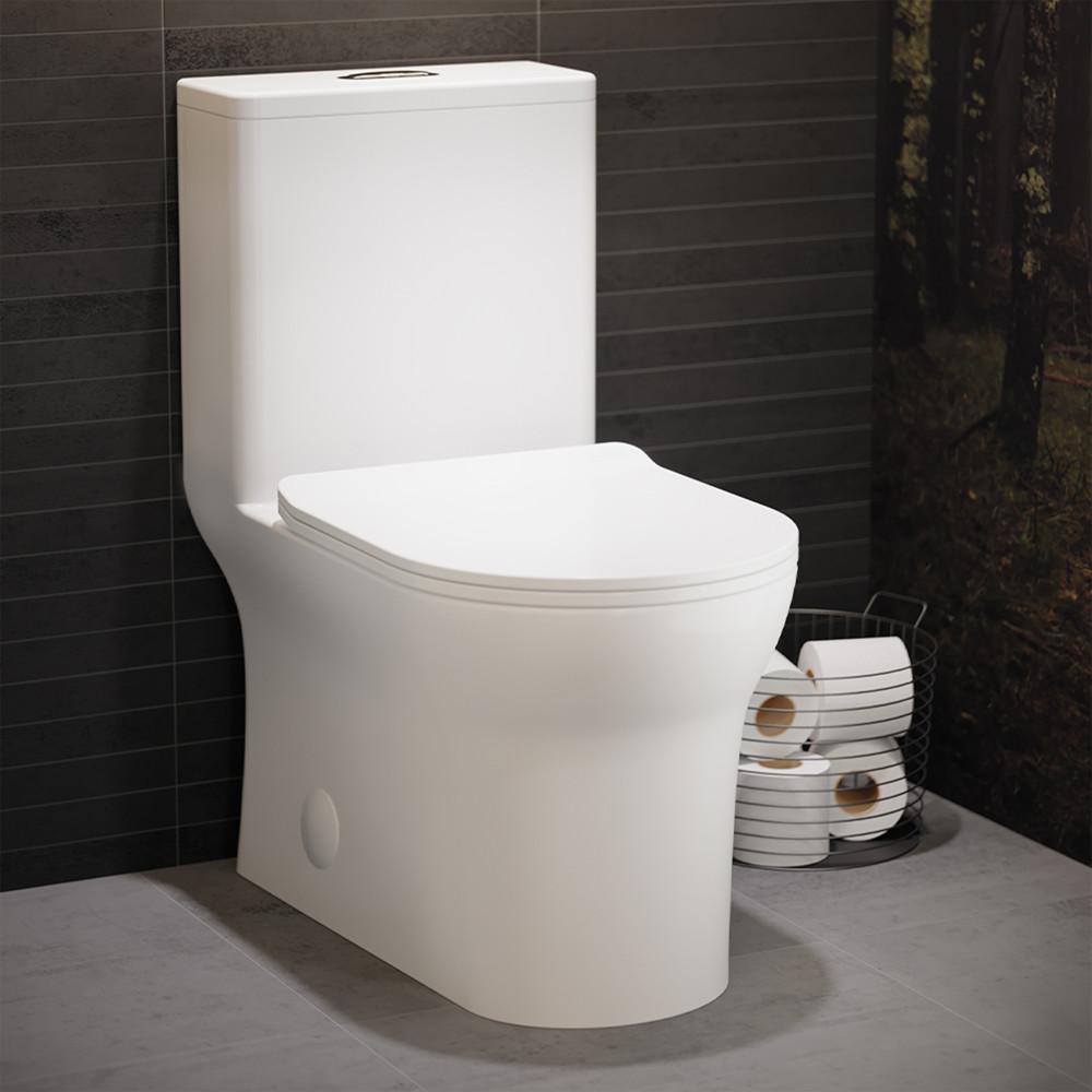 Burdon One-Piece Toilet Vortex Dual-Flush 1.1/1.6 gpf
