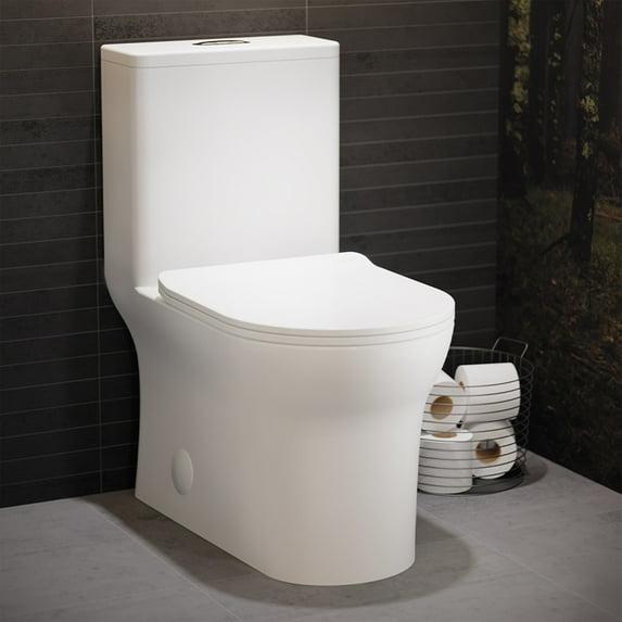Burdon One-Piece Toilet Vortex Dual-Flush 1.1/1.6 gpf