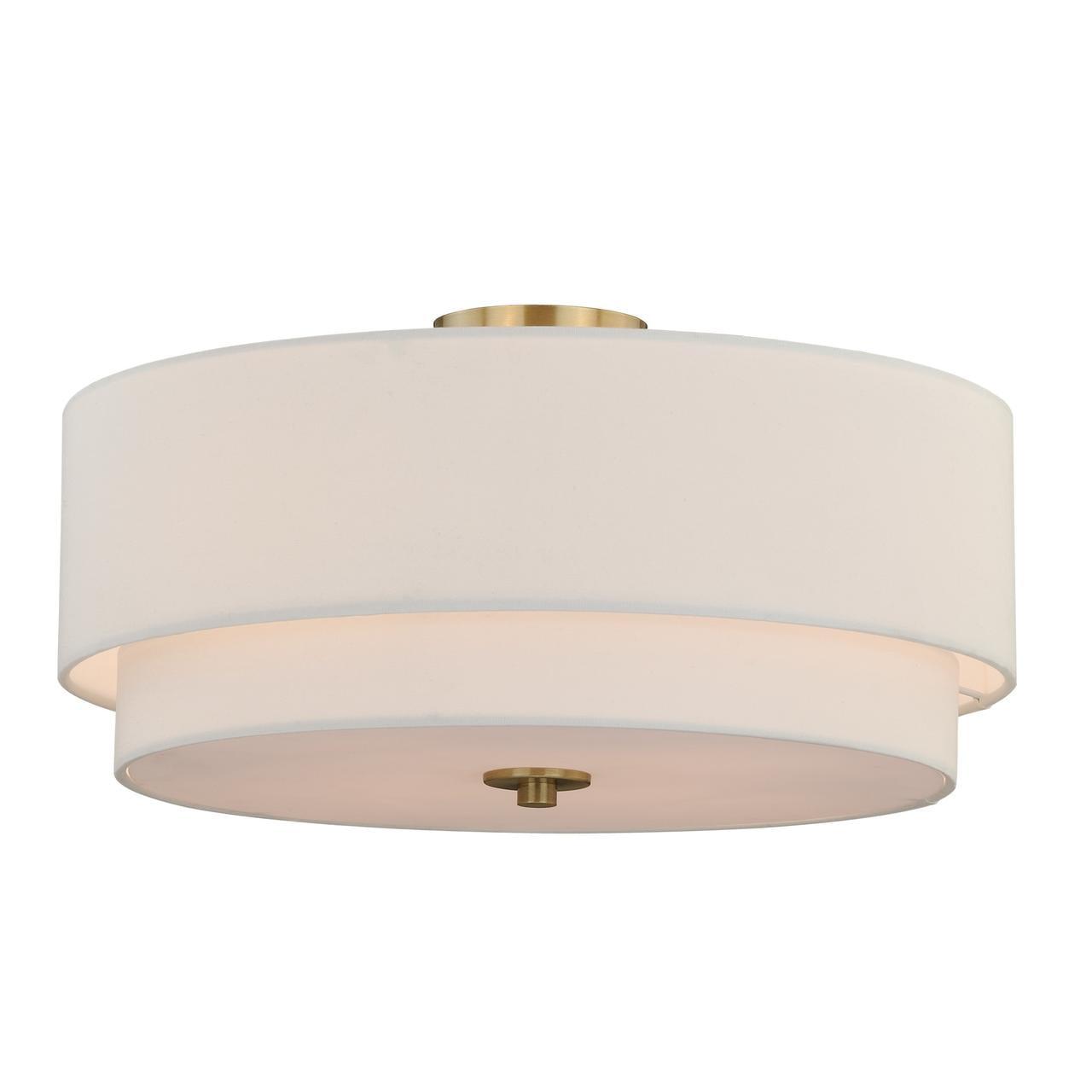 Vaxcel Burnaby 4 - Light Flush Mount in  Matte Brass