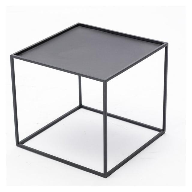 Burnham Home Highlands Side Table Dark Gray - Boraam: Oak Wood, Removable Tray Top, No Assembly Required
