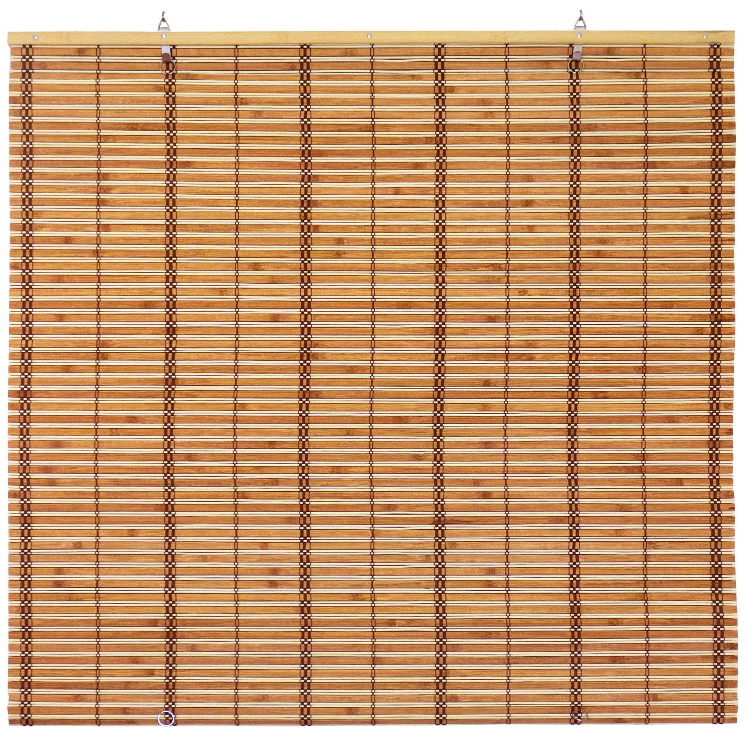 Honey Bamboo Cordless Indoor Woven Window Shade 48" W