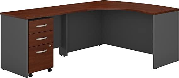 Series C L Shaped Desk with Mobile File Cabinet