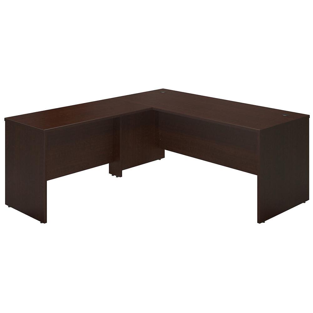Bush Business Furniture Series C Elite Desk Shell with Return in Mocha Cherry