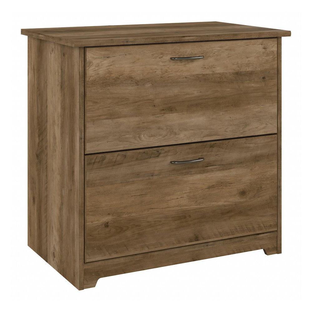 Bush Furniture Cabot Lateral File Cabinet, 2 Drawer, Reclaimed Pine