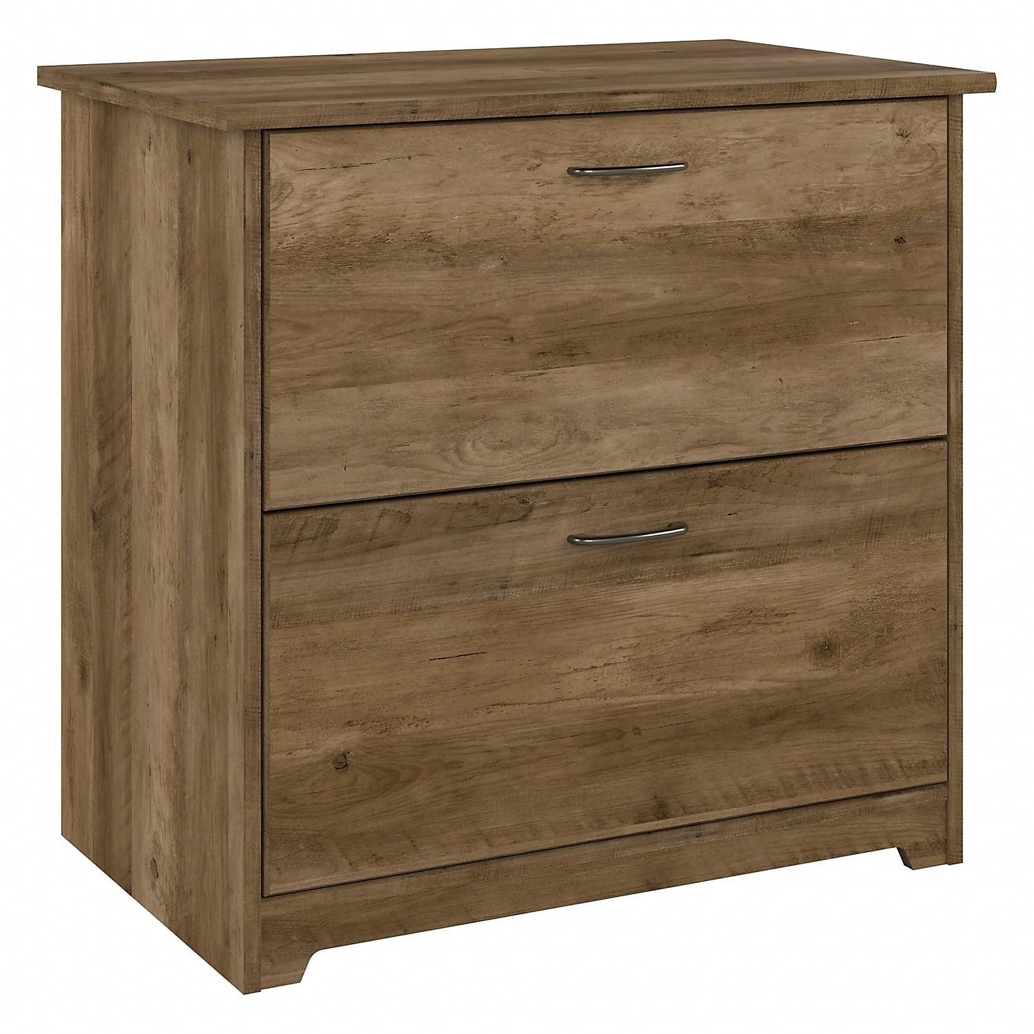 Bush Furniture Cabot Lateral File Cabinet, 2 Drawer, Reclaimed Pine