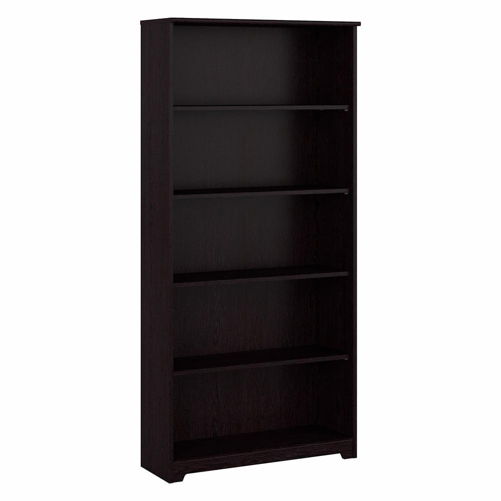 Bush Furniture Cabot Tall 5 Shelf Bookcase, Espresso Oak