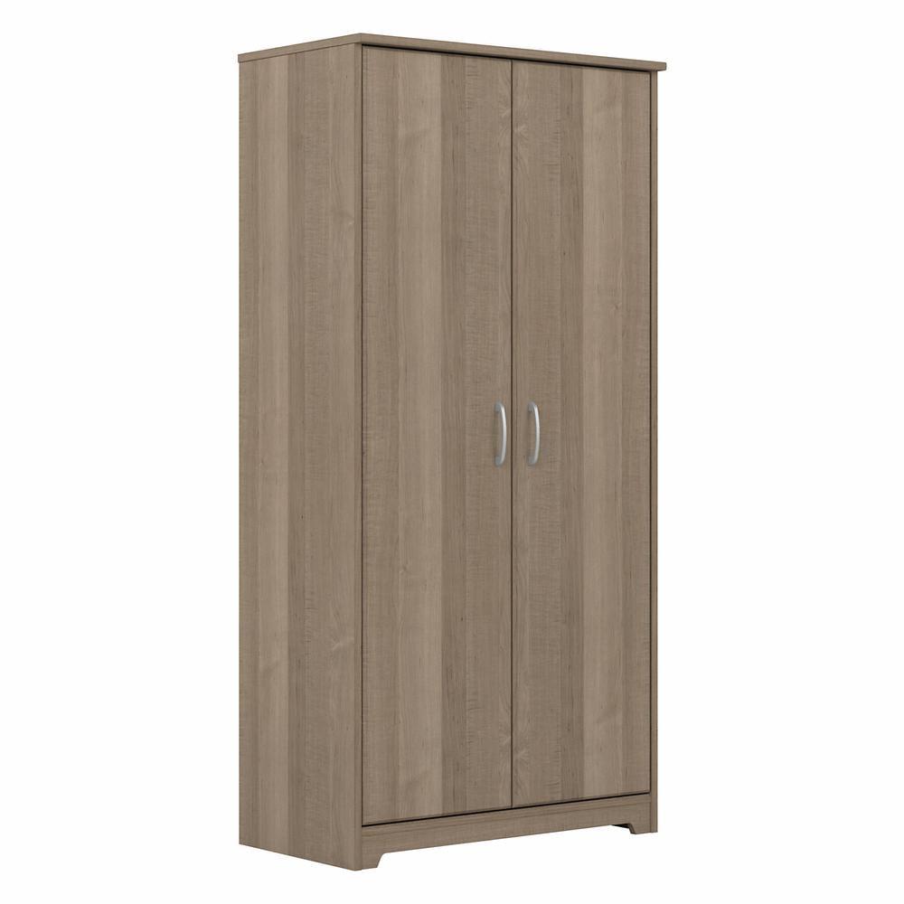 Ash Gray Engineered Wood Tall Kitchen Pantry Cabinet with Doors