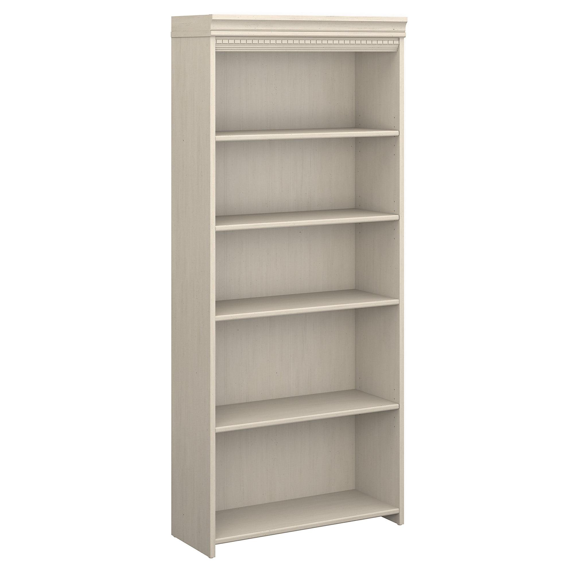 68.94" 5 Shelf Fairview Bookshelf Antique - Bush Furniture