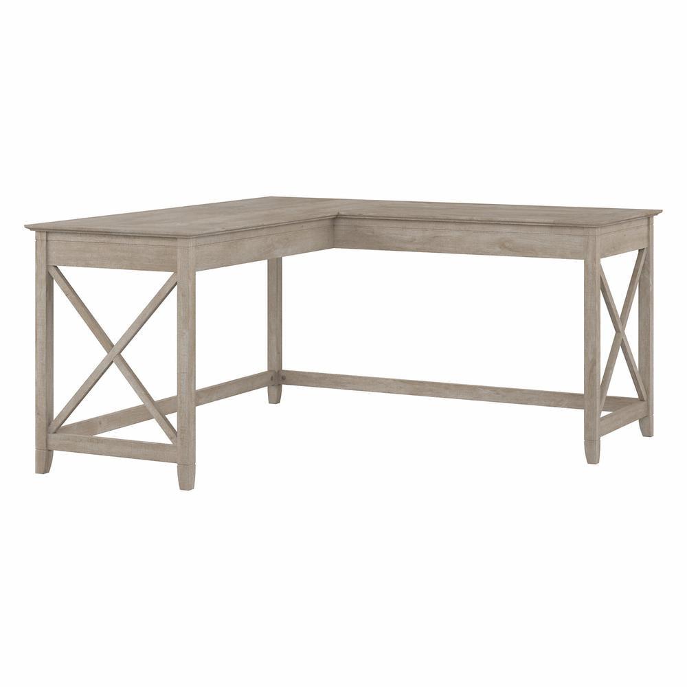 60W Key West L Shaped Desk - Bush Furniture