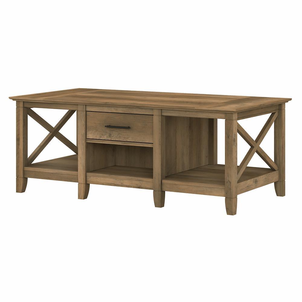 Key West Modern Farmhouse Coffee Table with Storage in Reclaimed Pine