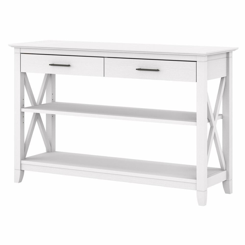 Bush Furniture Key West Console Table, Pure White Oak