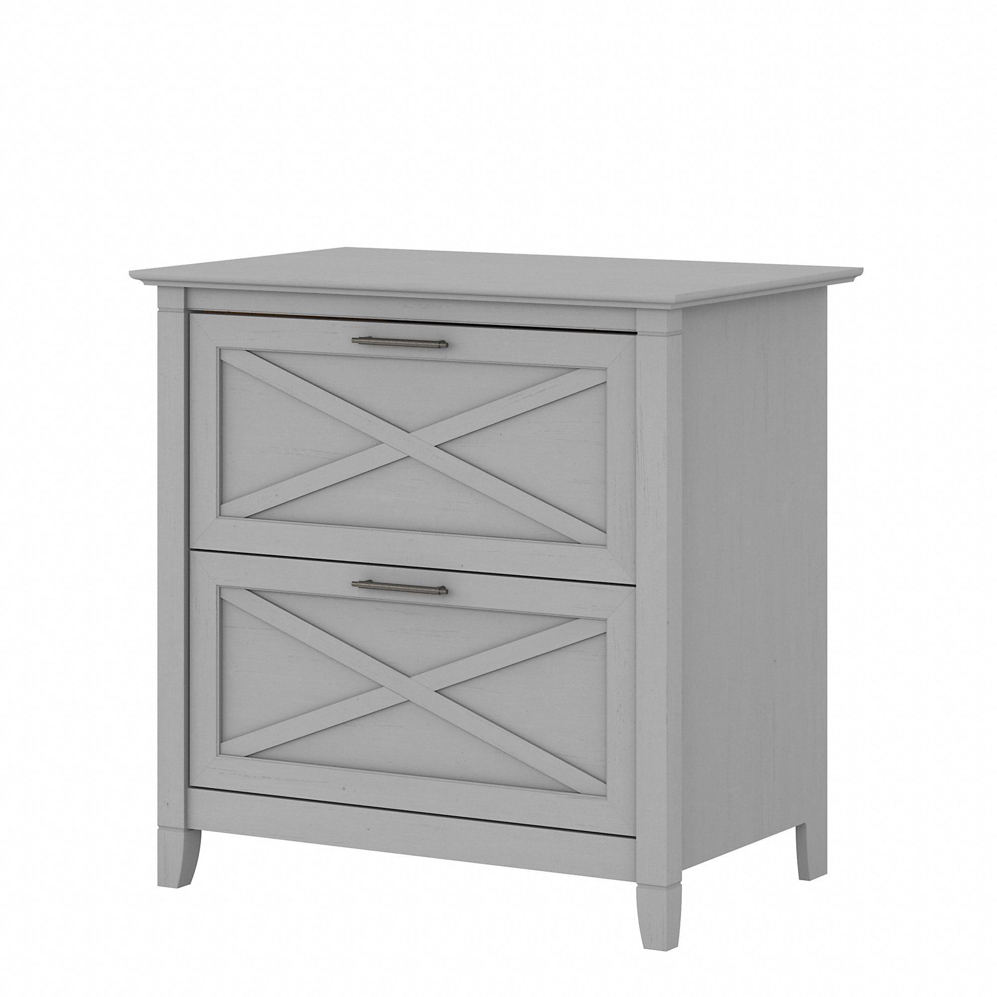 Bush Furniture Key West Lateral File Cabinet, 2 Drawer, Cape Cod Gray