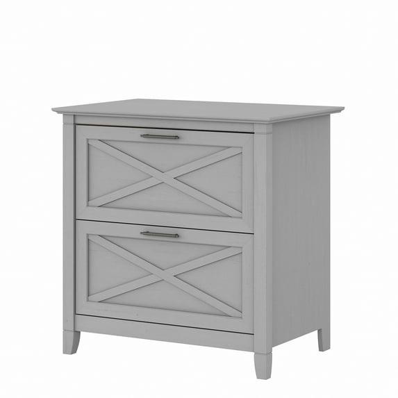 Bush Furniture Key West Lateral File Cabinet, 2 Drawer, Cape Cod Gray