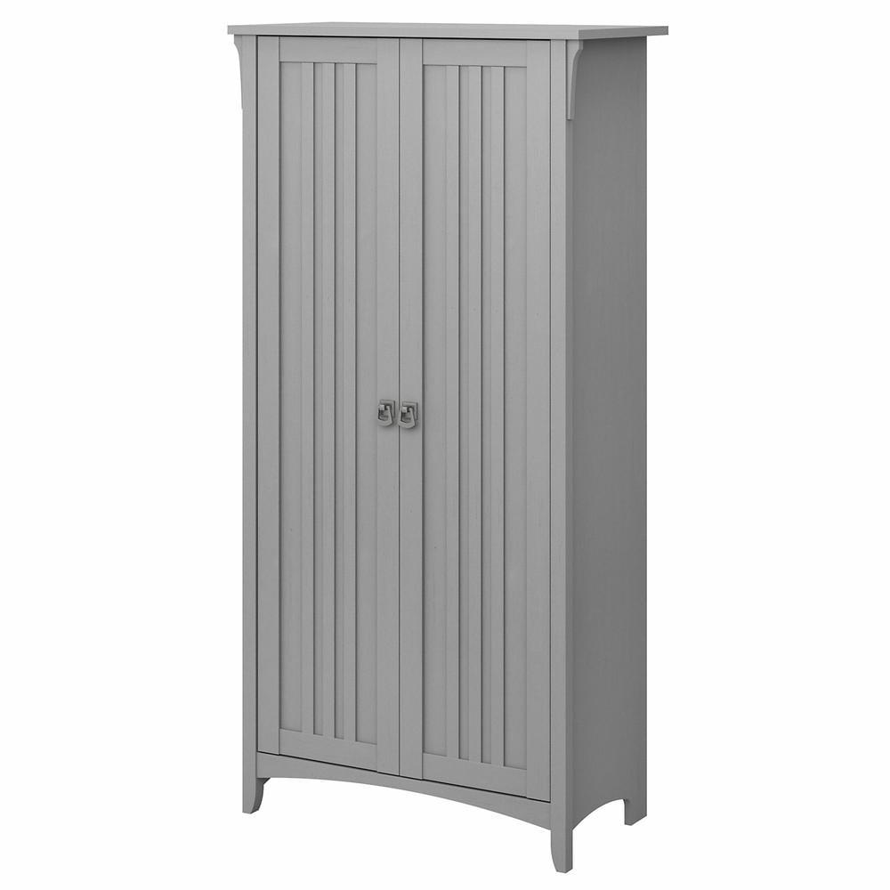 Bush Furniture Salinas Bathroom Storage Cabinet with Doors in Cape Cod Gray