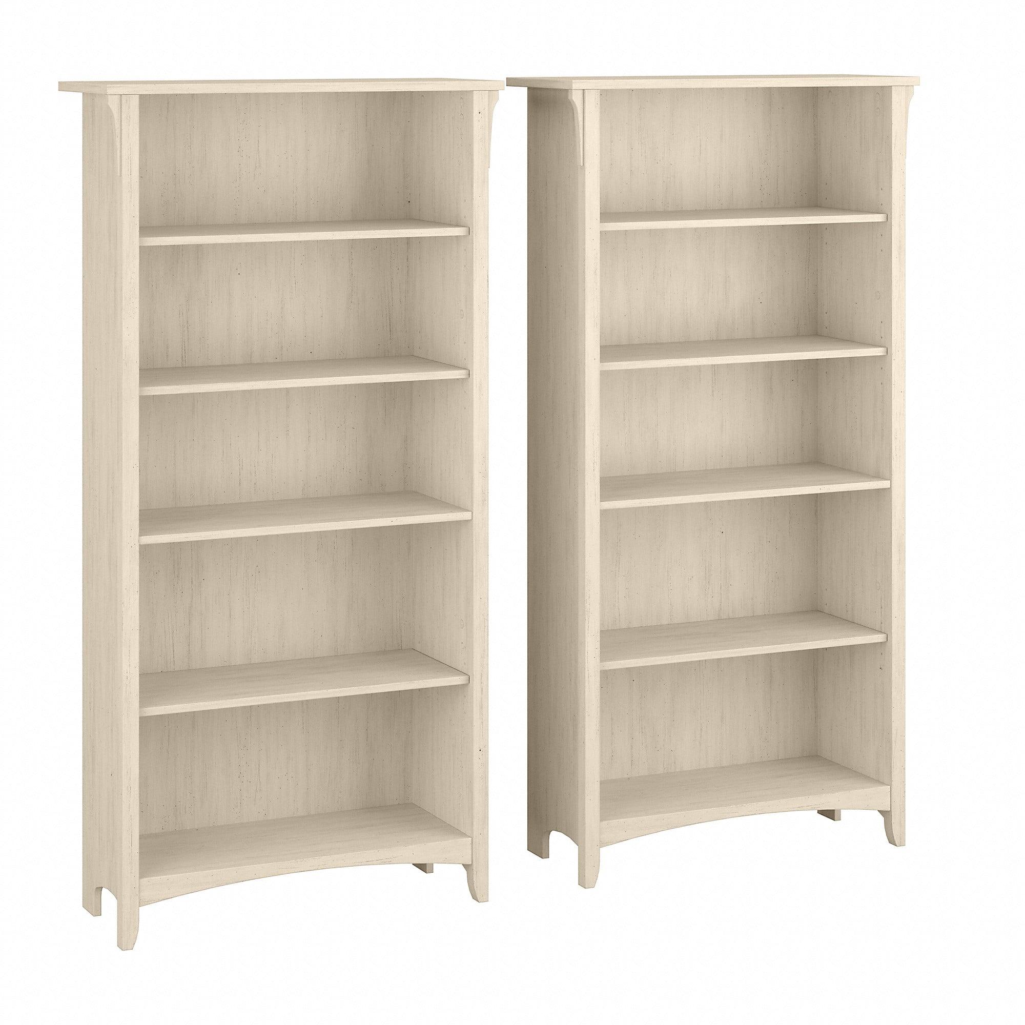 Pernell Tall 5 Shelf Bookcase - Set Of 2