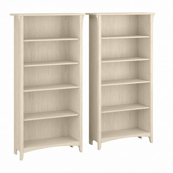 Khadesha Tall 5 Shelf Bookcase - Set Of 2