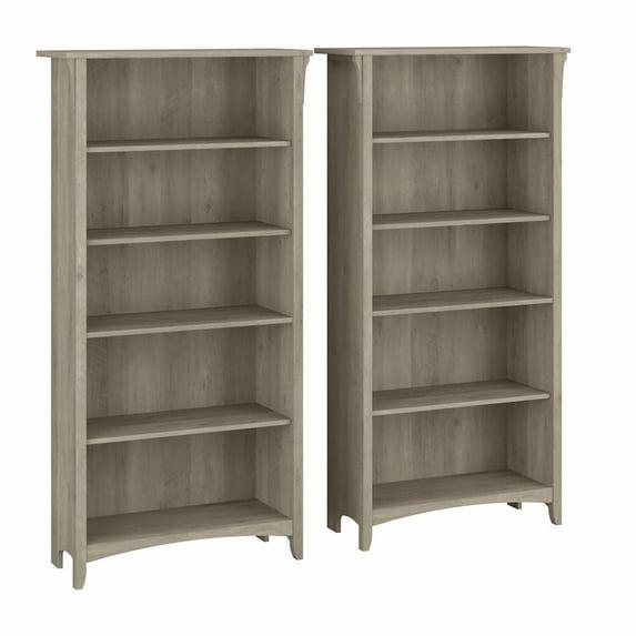 Khadesha Tall 5 Shelf Bookcase - Set Of 2