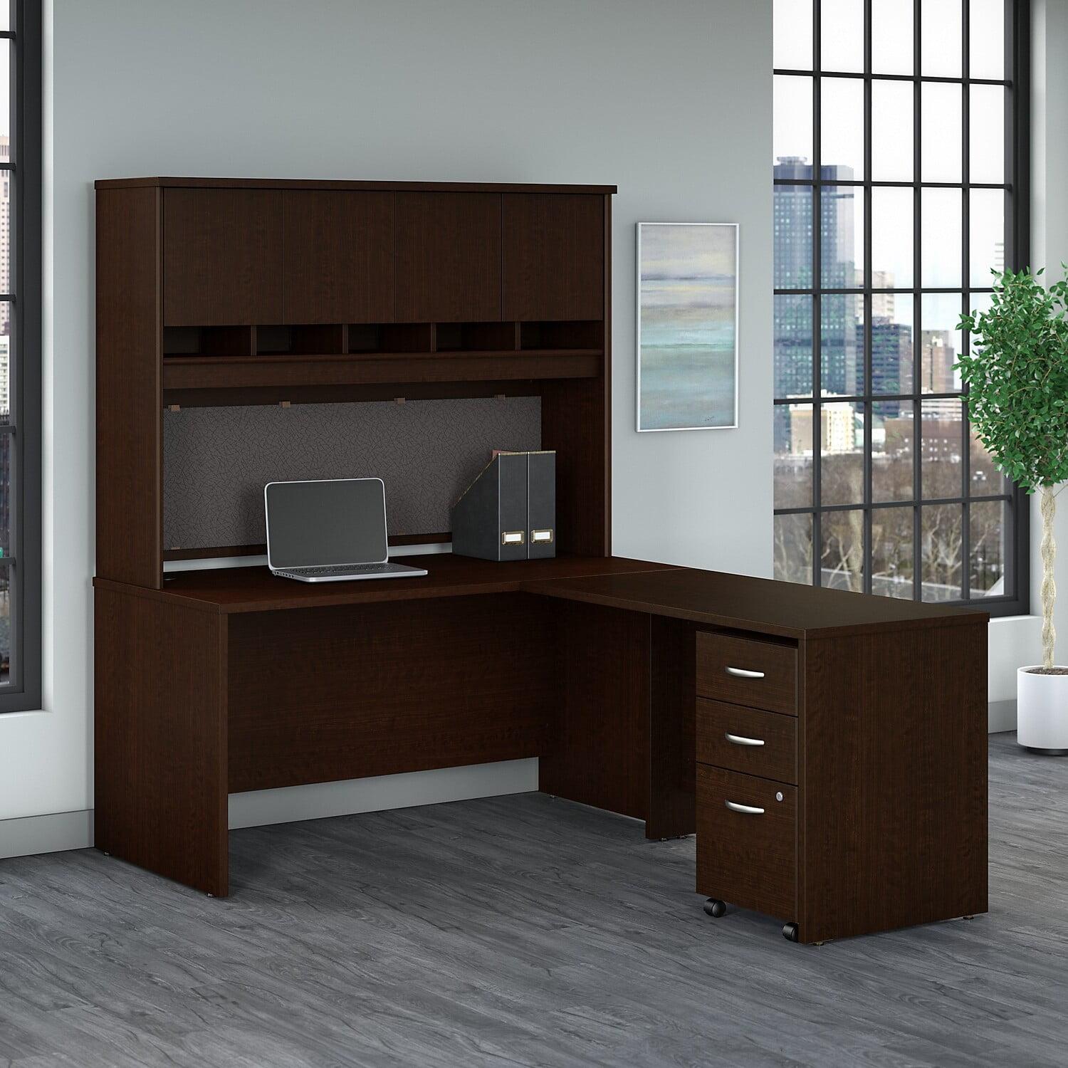 Series C 60W L Shaped Executive Desk with Hutch
