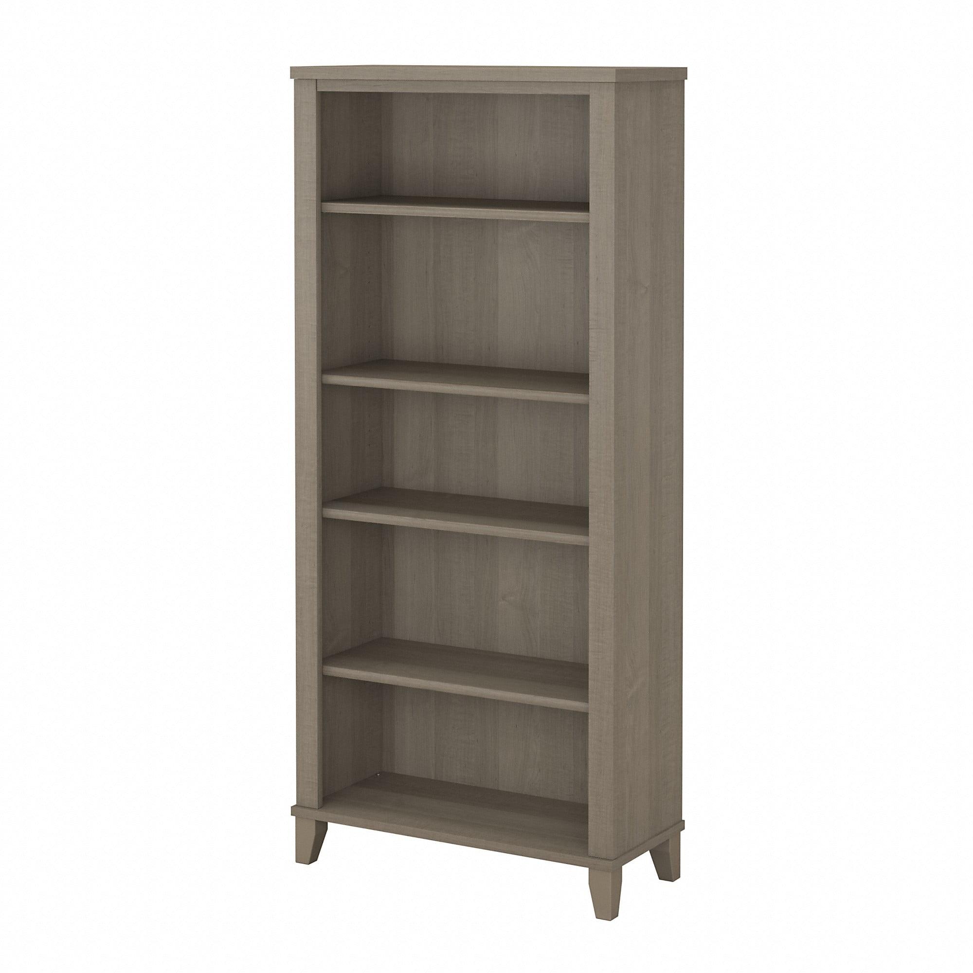 Bush Furniture Somerset Tall 5 Shelf Bookcase, Ash Gray