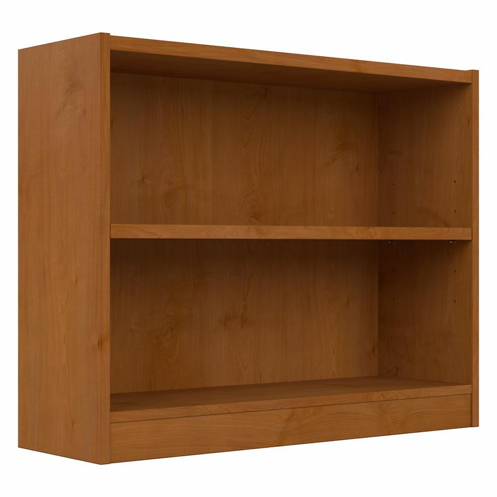 Universal Small 2 Shelf Bookcase in Natural Cherry - Engineered Wood