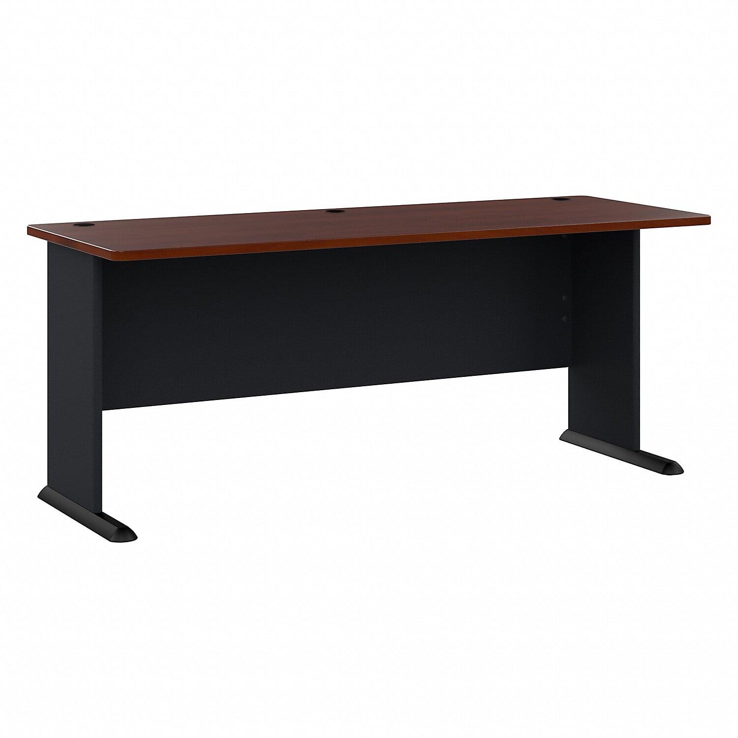 Hansen Cherry Contemporary 72" Executive Desk with Wire Management