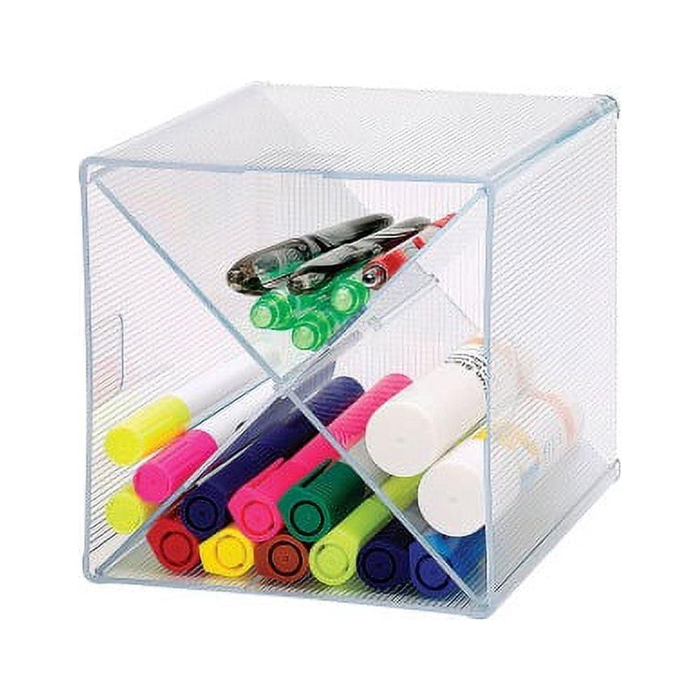 Clear Adjustable X-Cube 6" Storage Organizer with Divider