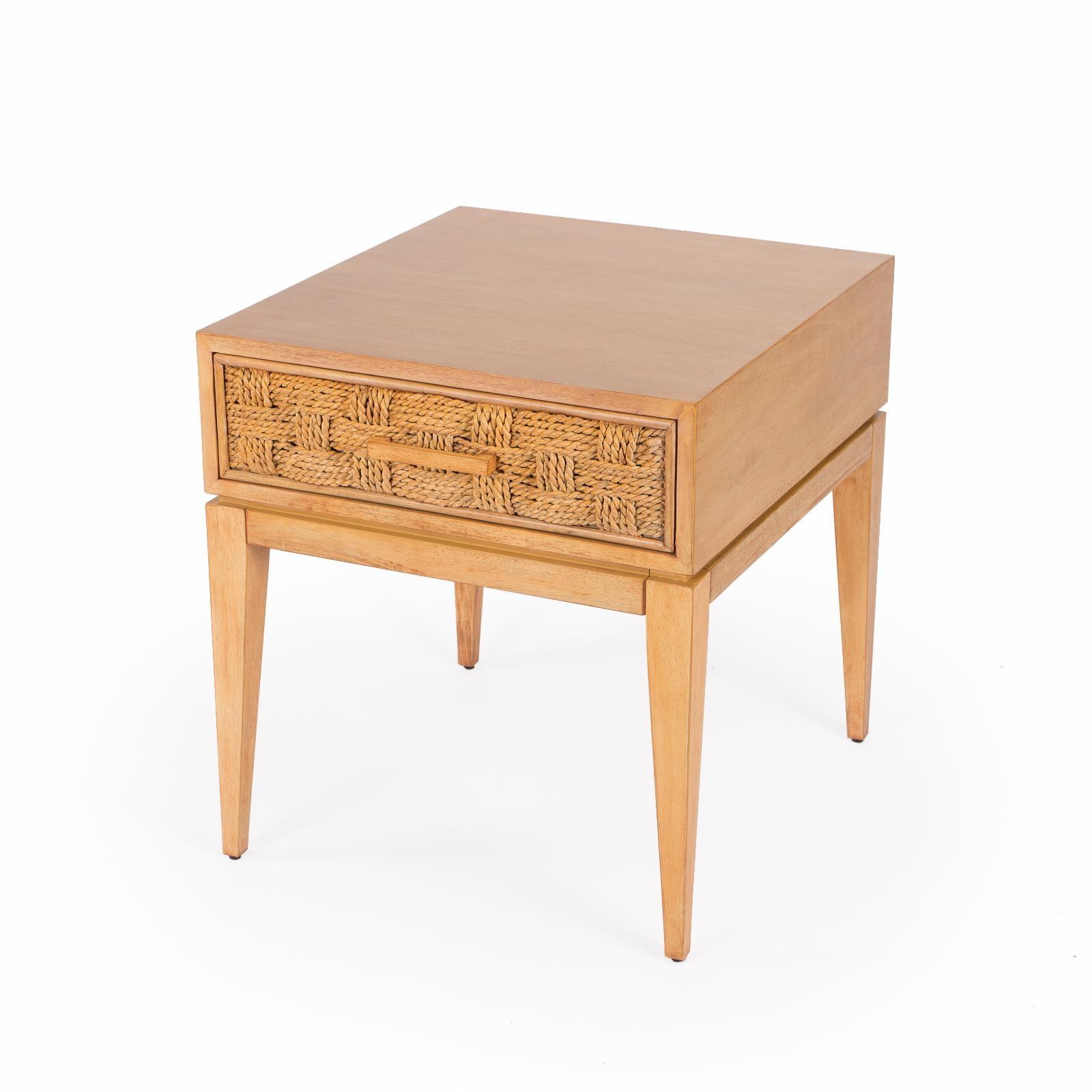 Butler 5476416 Faddei Light Wood End Table, Natural - 22 x 24.5 x 24.5 in.
