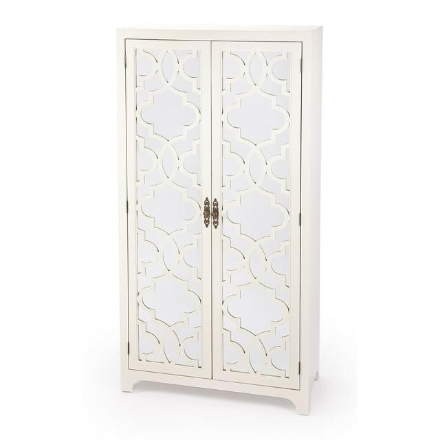Butler Specialty Company Morjanna Tall Mirrored Cabinet - White
