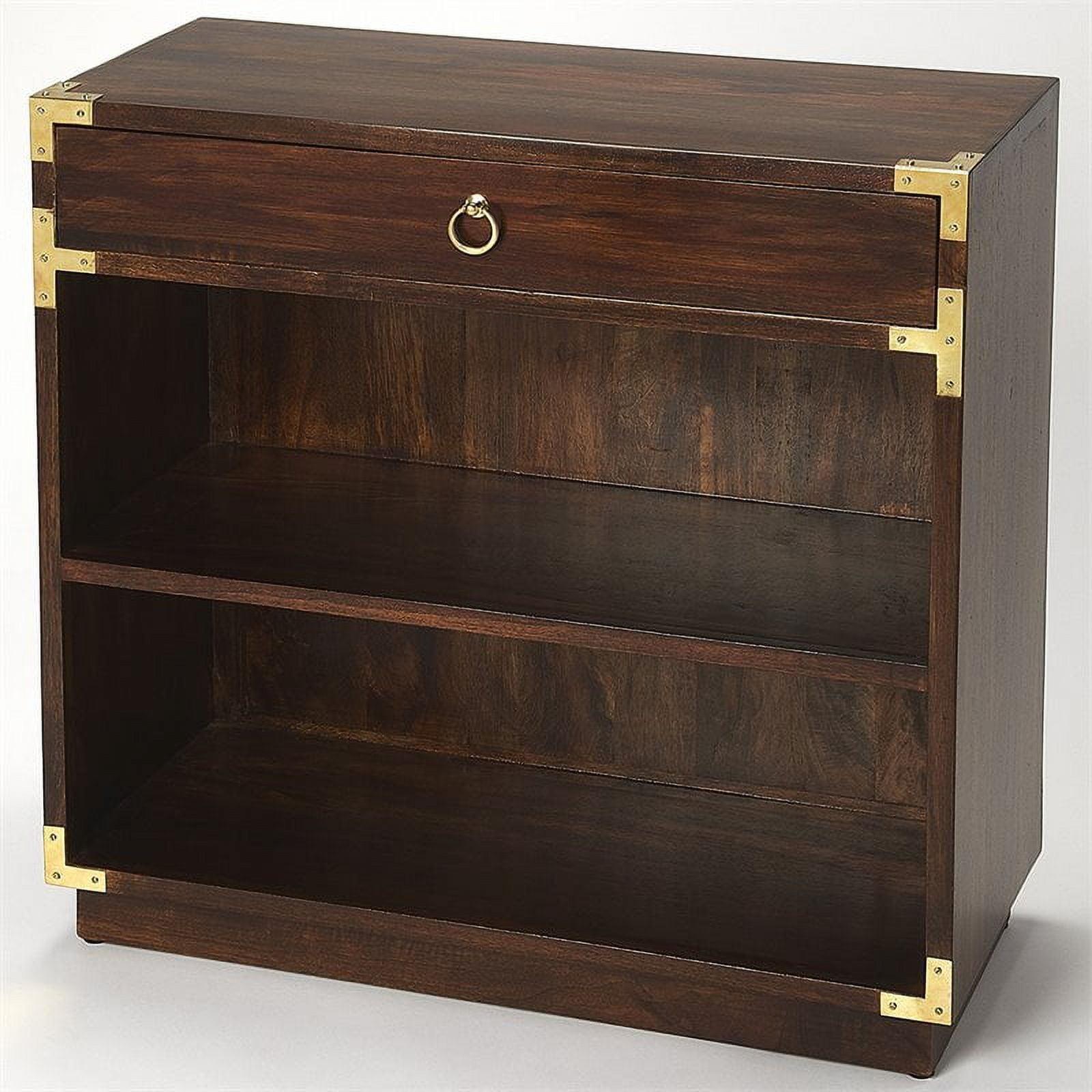 Butler Specialty 2 Shelf Bookcase In Brown And Gold