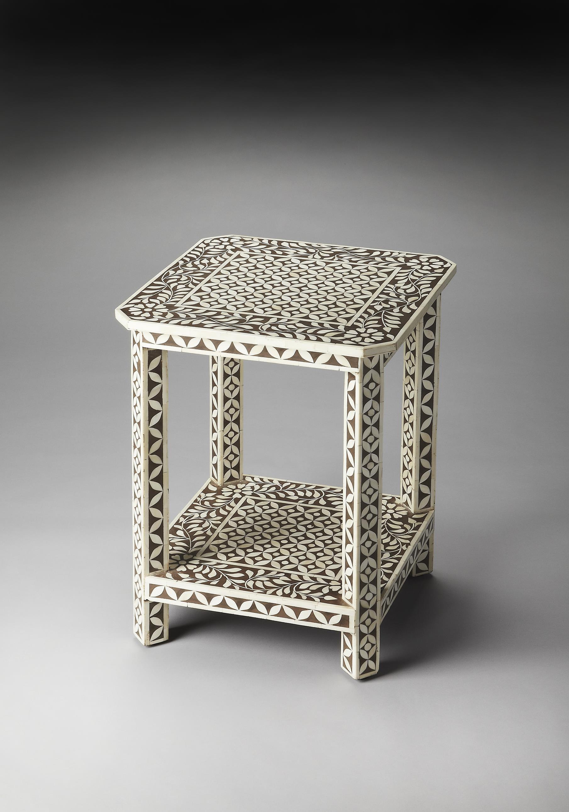 Ersa Bone Inlay End Table