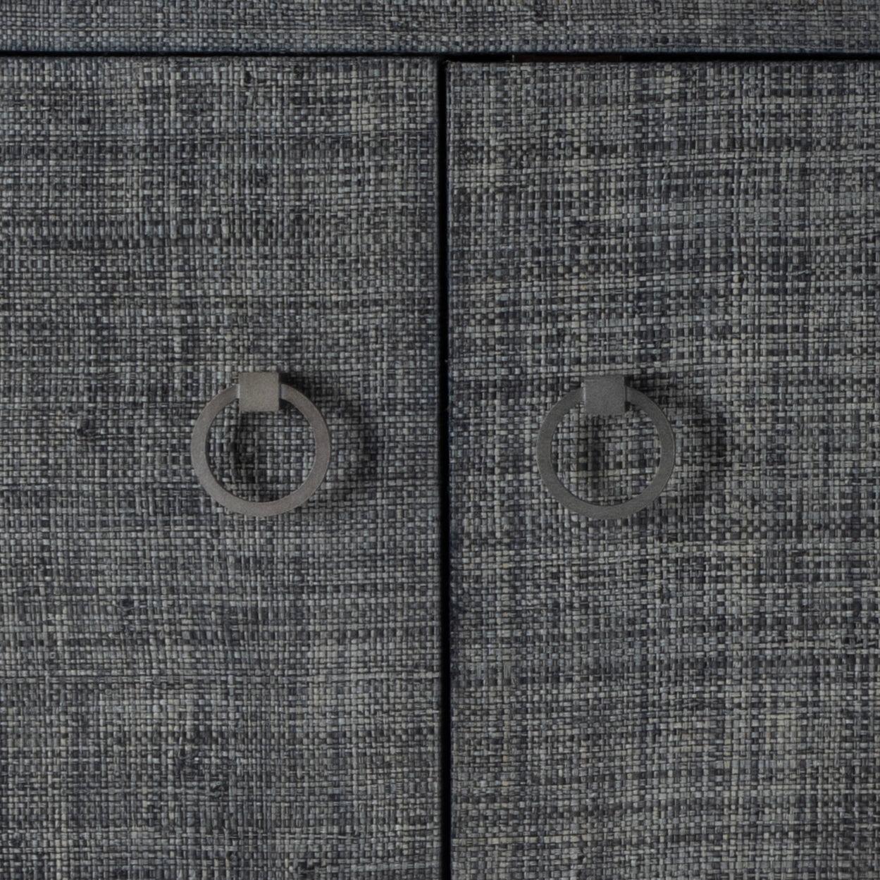 Butler Specialty Company Bar Harbor Raffia 4 Door 70" Sideboard - Charcoal