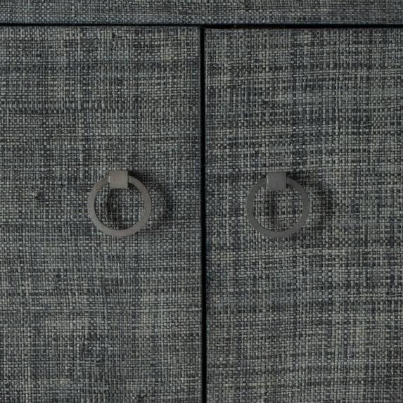 Butler Specialty Company Bar Harbor Raffia 4 Door 70" Sideboard - Charcoal