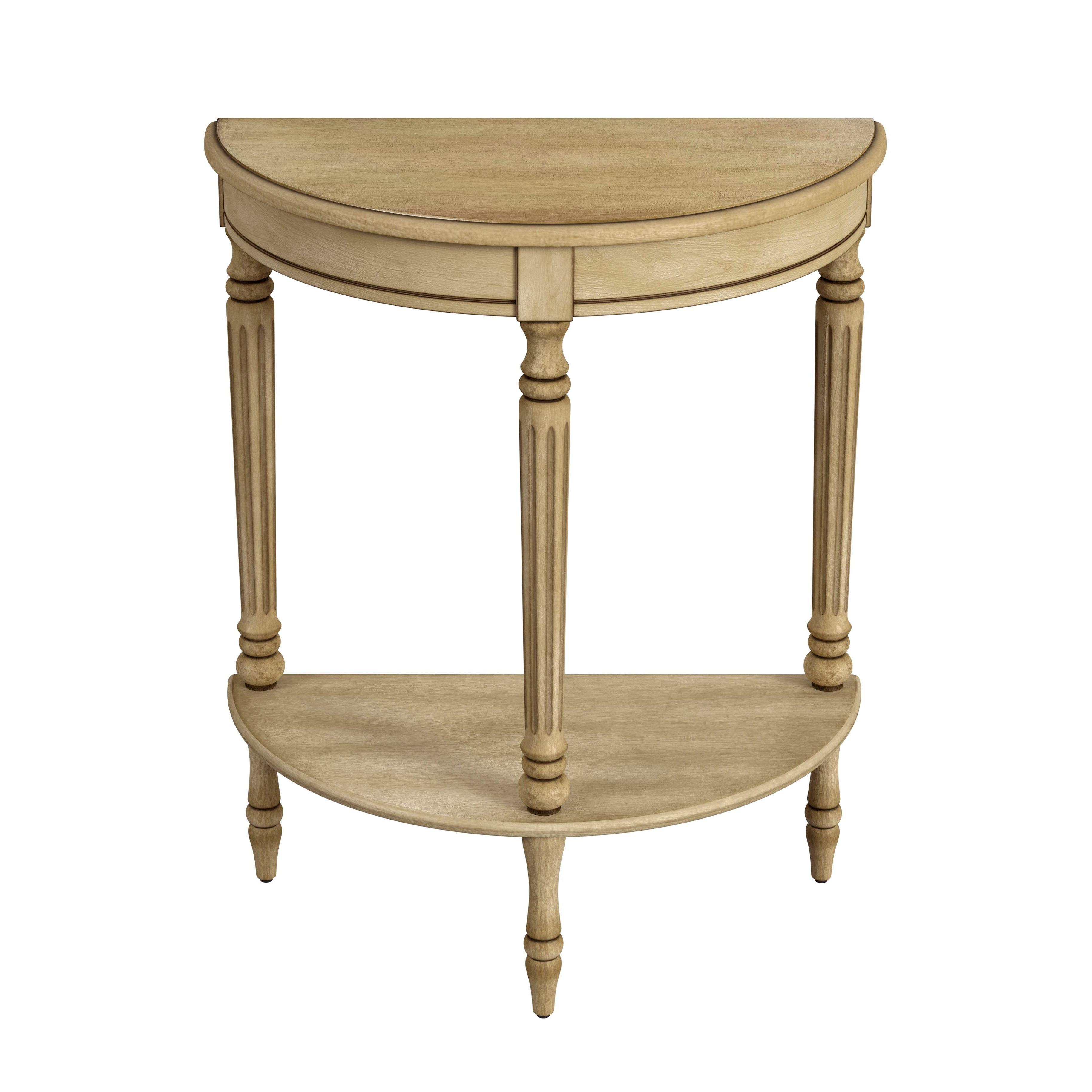 Butler Specialty Company Bellini  Demilune 24" Console Table - Antique Beige