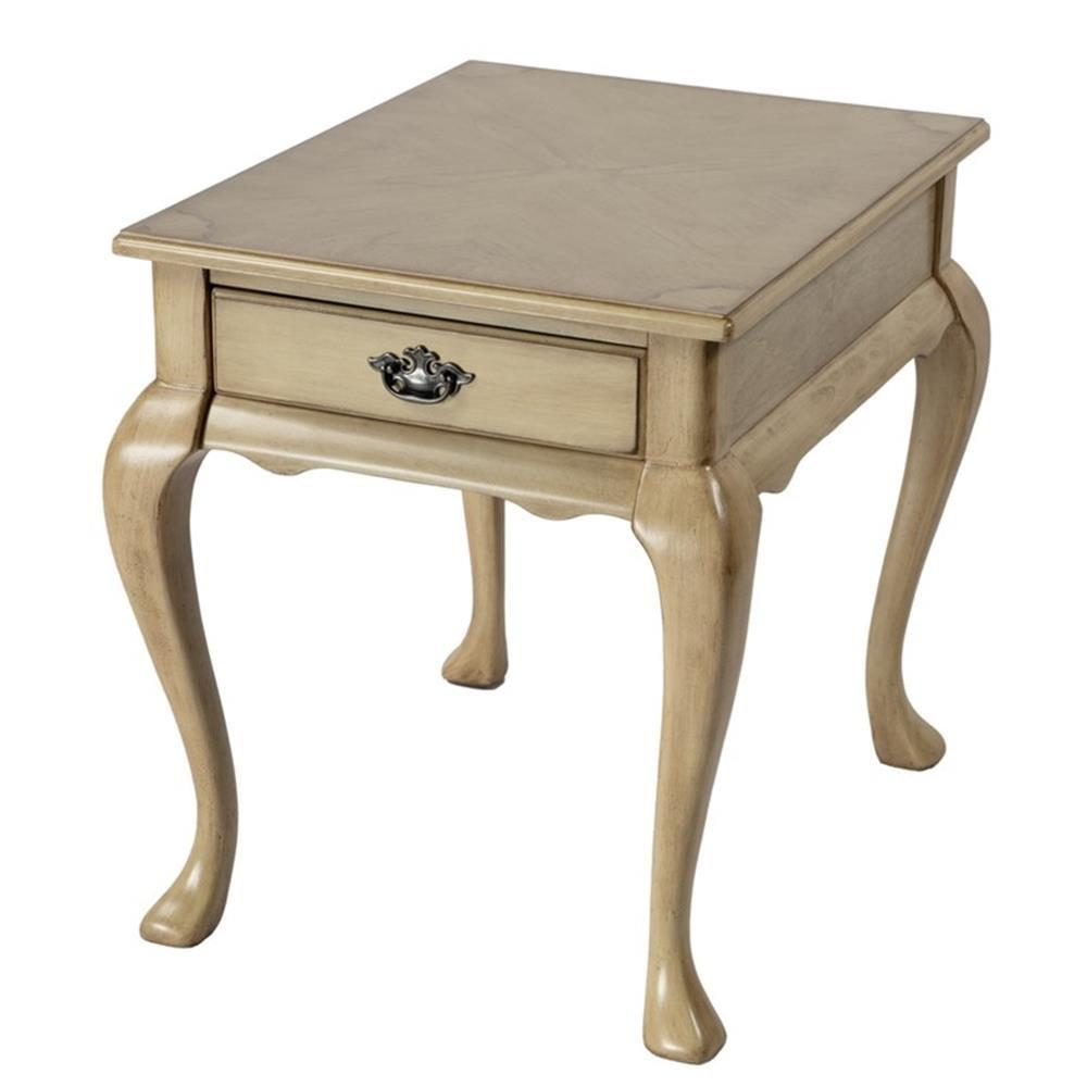 Butler Specialty Company Grace 1-Drawer End Table - Antique Beige