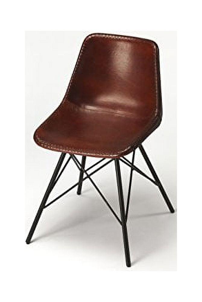 Butler Specialty Company, Inland Leather Side Chair, Medium Brown