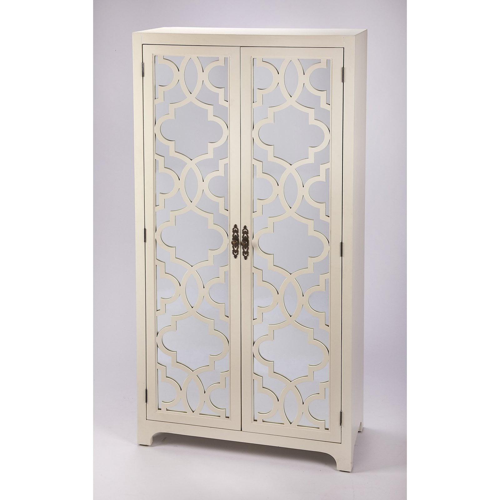 Butler Specialty Company Morjanna Tall Mirrored Cabinet - White